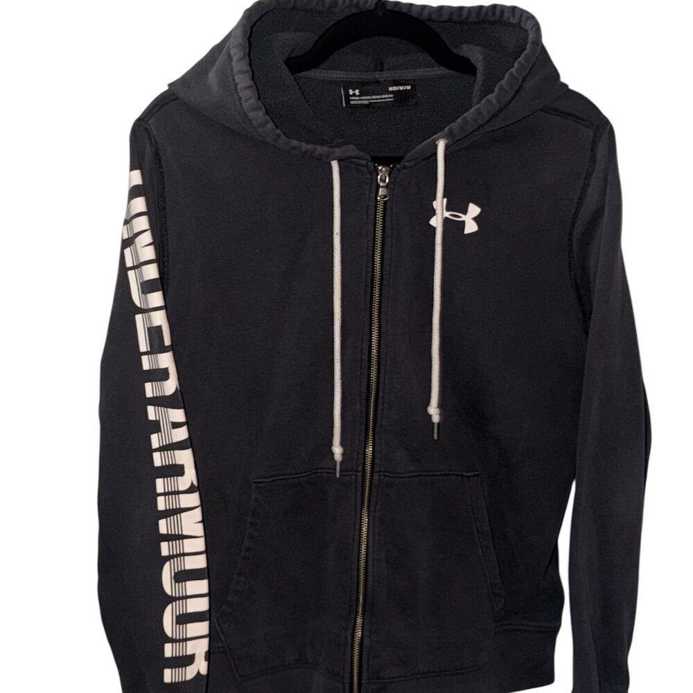 BLACK UNDER ARMOUR FULL ZIP UP